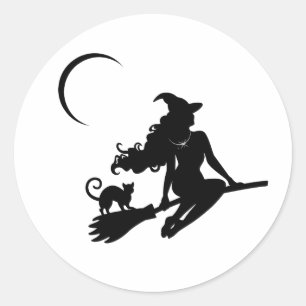 Classy heks Halloween Sticker