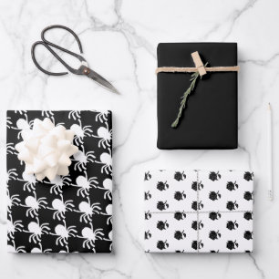 Classy Heks Halloween Zwart Roos & Spin Gift Wrap Inpakpapier Vel