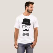 Classy hipster t-shirt (Voorkant volledig)