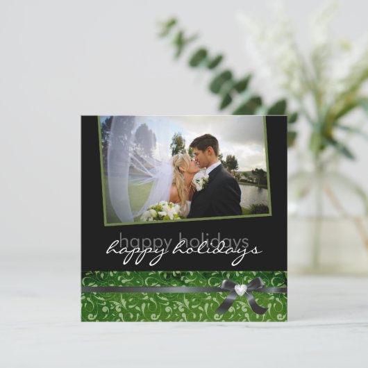 Classy Holiday Dank je wel Bedankkaart (Staand voorkant)