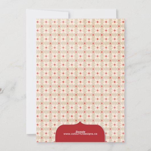 Classy Holiday Geboortedatum Foto kaart (Achterkant)