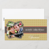 CLASSY HOLIDAY PHOTOCARD:: decoratieve band 4 Feestdagenkaart (Voorkant / Achterkant)