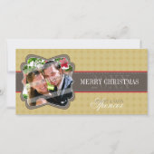CLASSY HOLIDAY PHOTOCARD:: decoratieve band 4 Feestdagenkaart (Voorkant)