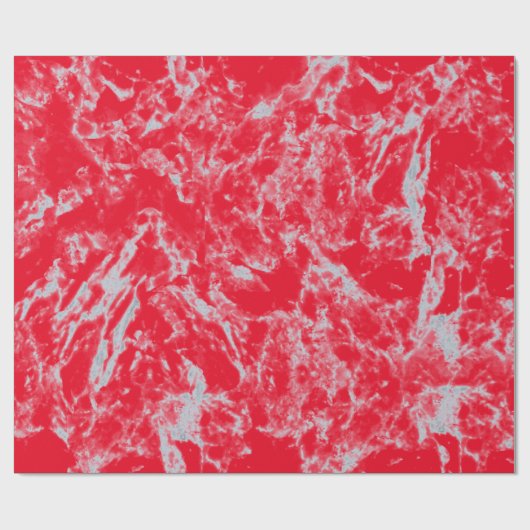 Classy Holiday Red Marble Kijk Cadeaupapier (Vlak)