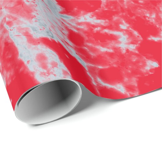 Classy Holiday Red Marble Kijk Cadeaupapier (Rol Hoek)