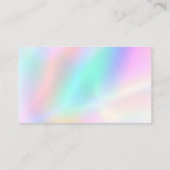 Classy holografisch bedankt elegant visitekaartje (Achterkant)