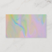 Classy holografisch bedankt elegant visitekaartje (Achterkant)