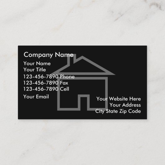 Classy Home Builder-Visitekaartjes Visitekaartje (Achterkant)