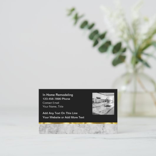 Classy Home Remodeling Services Visitekaartje (Staand voorkant)