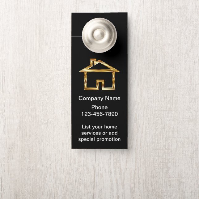 Classy Home Services Business Door Hanger Design (Op knop)