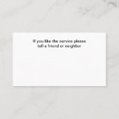 Classy Home Services Modern Visitekaartjes Design (Achterkant)