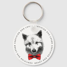 Classy Hondenliefhebber Shiba Inu of Samoyed met B Sleutelhanger