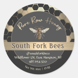 Classy Honey Label Honingraat Queen Bee Gold