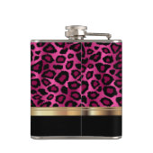 Classy Hot Pink Leopard Animal Print Heupfles (Achterkant)