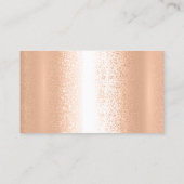 Classy House Cleaning Service Maid Glitter Roos Visitekaartje (Achterkant)