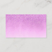 Classy House Cleaning Service Maid Paars Gllitte Visitekaartje (Achterkant)