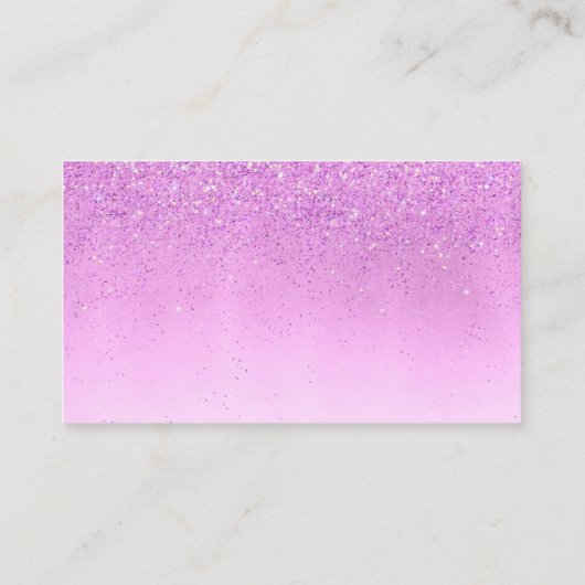 Classy House Cleaning Service Maid Paars Gllitte Visitekaartje (Achterkant)