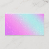 Classy House Kantoor Cleaning Service Maid Glitter Visitekaartje (Achterkant)