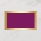 Classy House Kantoor Cleaning Service Maid Gold Visitekaartje (Achterkant)