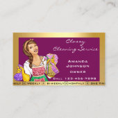 Classy House Kantoor Cleaning Service Maid Gold Visitekaartje (Voorkant)