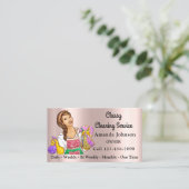 Classy House Kantoor Cleaning Service Maid Modern Visitekaartje (Staand voorkant)