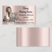 Classy House Kantoor Cleaning Service Maid Roos Visitekaartje (Voorkant / Achterkant)