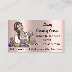 Classy House Kantoor Cleaning Service Maid Roos Visitekaartje