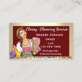 Classy House Kantoor Cleaning Services Maid Golden Visitekaartje (Voorkant)