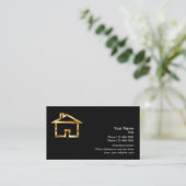 Classy House Logo Realtor Visitekaartje (Staand voorkant)