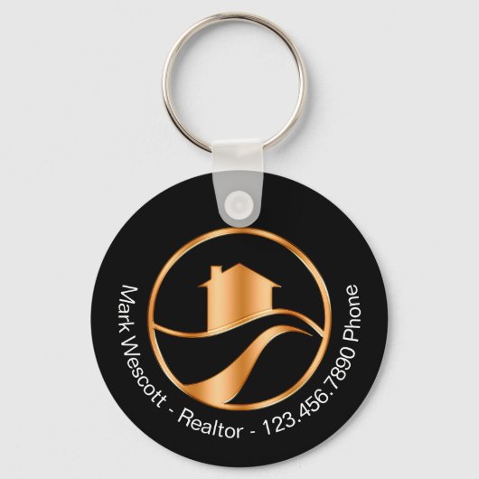Classy House Realtor Promotional Keychains Sleutelhanger (Achterkant)