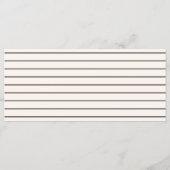 Classy huwelijksmenu met net getrouwde tekening menu (Achterkant)