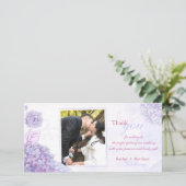 Classy Hydrangeas Wedding Dank u wel Bedankkaart (Staand voorkant)