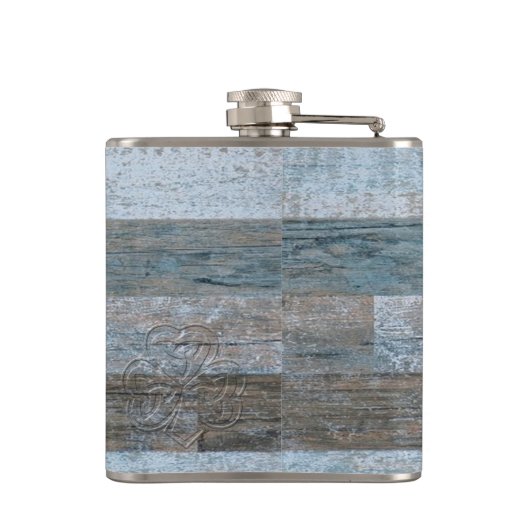 Classy Iers met geluk gepersonaliseerd in shamroc Heupfles (Achterkant)