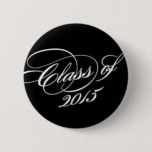 Classy in Black | Button Afstuderen (Voorkant)