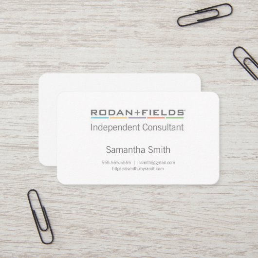 Classy Independent Consultant-kaarten Visitekaartje (Voorkant / Achterkant in situ)