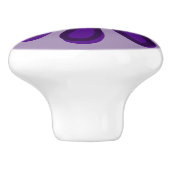 Classy Indigo Flower Doodle Keramische Knop (Zijkant)