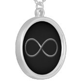 Classy Infinity-symbool | Wetenschapsregels Zilver Vergulden Ketting (Voorkant Links)