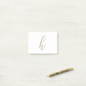 Classy Initiaal Post-it Notes (Op bureau)