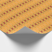 Classy inpakpapier in goud en rood (Hoek)