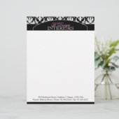 Classy Interior Designer Letterhead Custom Briefhoofd (Staand voorkant)