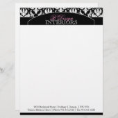 Classy Interior Designer Letterhead Custom Briefhoofd (Voorkant / Achterkant)