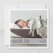 Classy Intro | Baby blauwe Stippen Aankondiging (Voorkant)