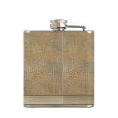 Classy Irish Gelukkig shamrock leder Heupfles (Achterkant)