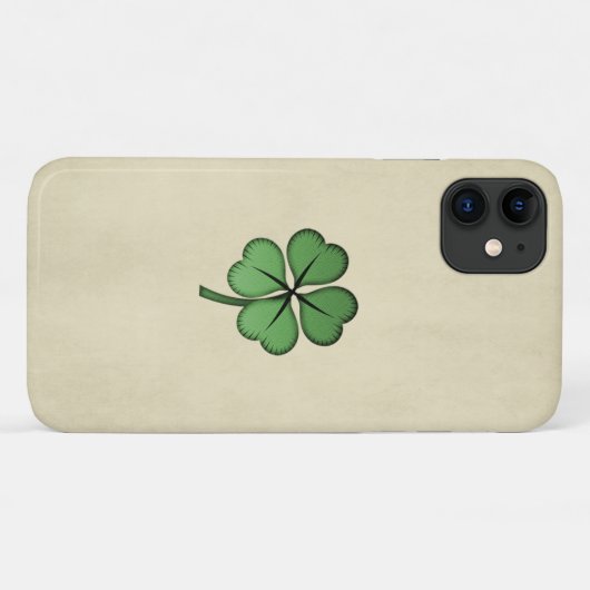 Classy Irish Lucky Shamrock Case-Mate iPhone Case (Achterkant (horizontaal))