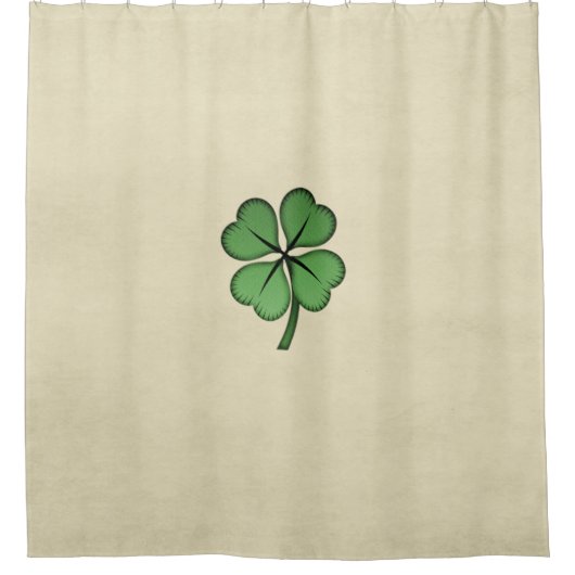 Classy Irish Lucky Shamrock Douchegordijn (Voorkant)