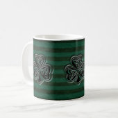 Classy Irish lucky shamrock gepersonaliseerd Koffiemok (Voorkant links)