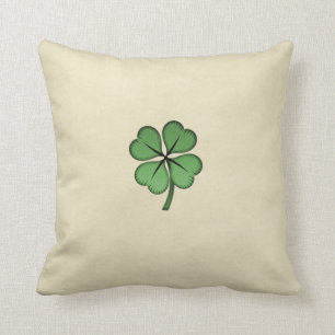 Classy Irish Lucky Shamrock Kussen