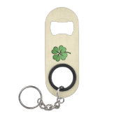Classy Irish Lucky Shamrock Mini Flessenopener (Voorkant)