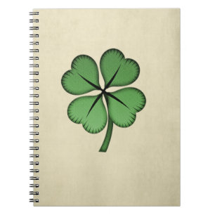 Classy Irish Lucky Shamrock Notitieboek
