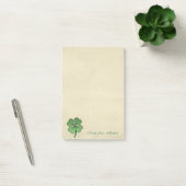 Classy Irish Lucky Shamrock-Personalized Post-it® Notes (Kantoor)